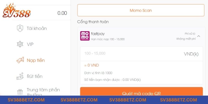 Cập nhật những lưu ý khi giao dịch nạp tại nhà cái SV388